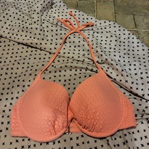 Peach Strappy Bikini Halter